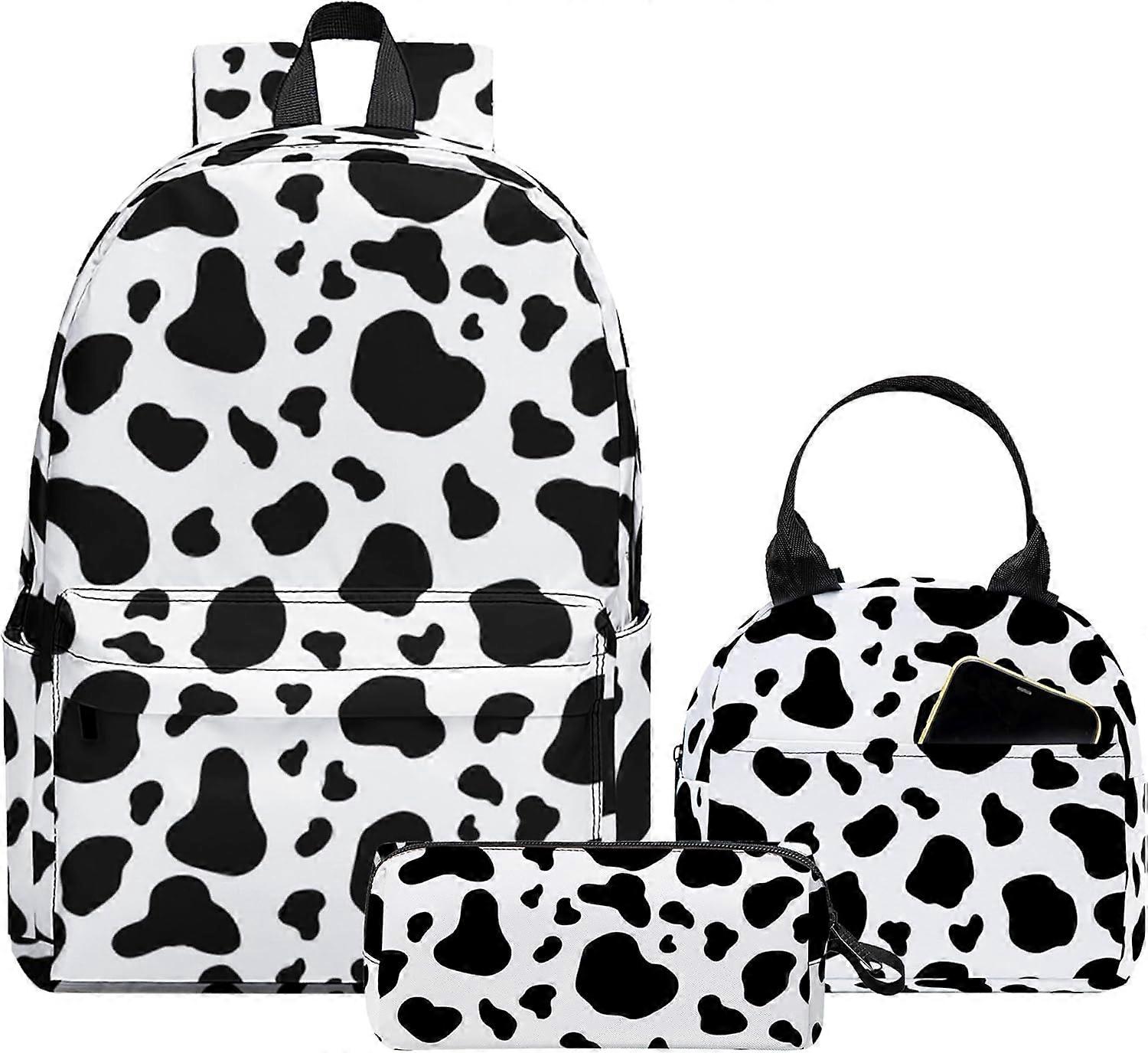 3 قطع حقيبة ظهر مدرسية للأولاد والبنات ، حقيبة ظهر للأطفال للمراهقين طلاب المدارس المتوسطة الابتدائية ، حقائب مدرسية كبيرة مقاس 17 بوصة مع صندوق غداء