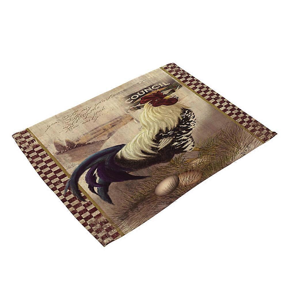 Beautiful Animal Print Pattern Heat Insulation Placemat Tableware Table Mat (MA0056-4)