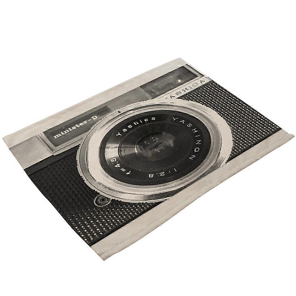 Unique Designed Delicate Environmental 3D Camera Cotton Linen Placemat(MC0030-1)