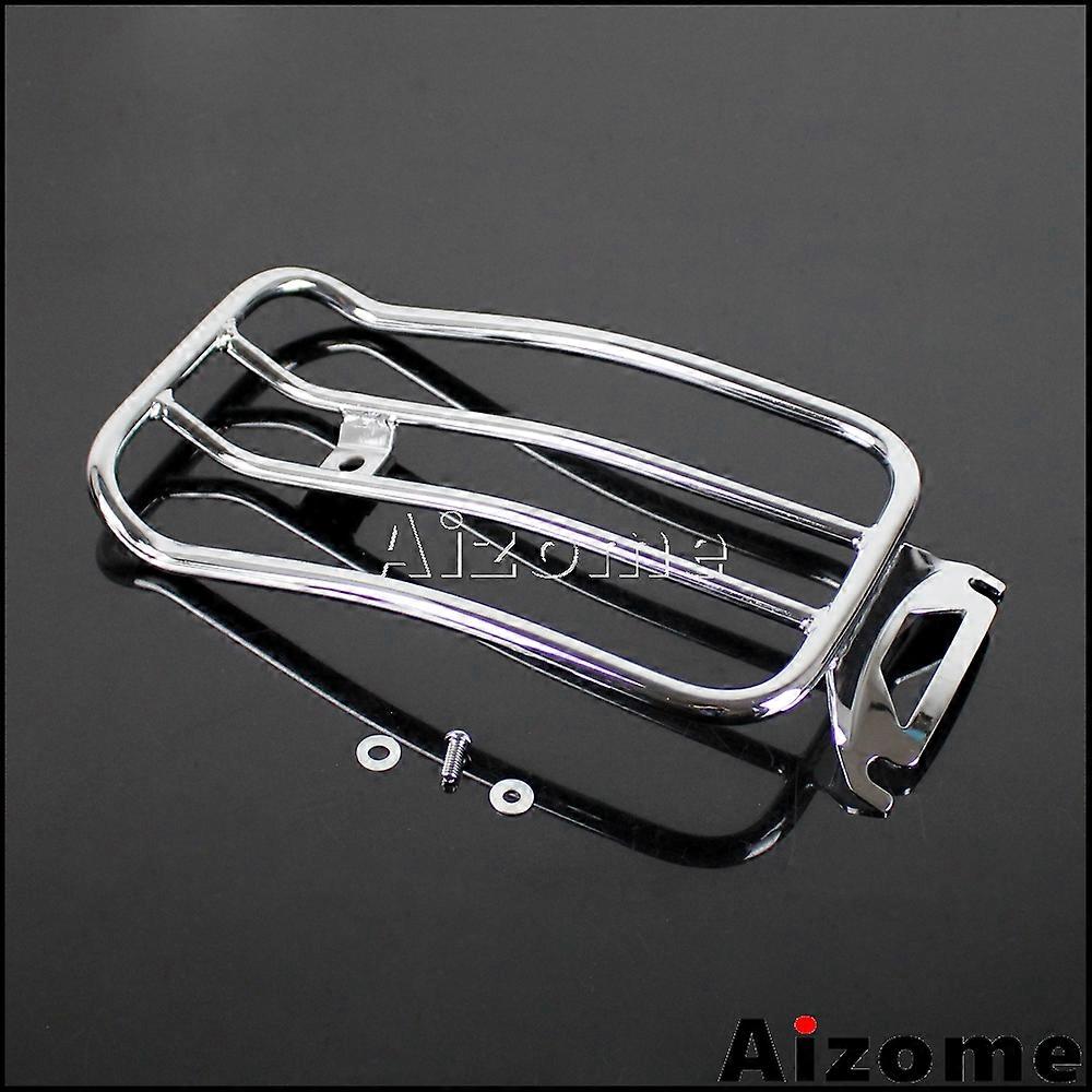 Chrome Luggage Rack For Harley Touring Road Glide FLHR FLHX (1984-2024) - 20"x14", Steel, High-Gloss Finish