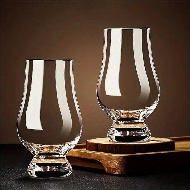 Set of 2 Elegant Whisky & Brandy Glasses - Home Bar Essentials for Spirits & Cocktails - Durable Design for Enhanced Taste Experience, 185 ml