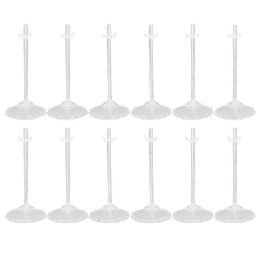 36pcs Practical Doll Stand Transparent Display Rack Plastic Storage Bracket