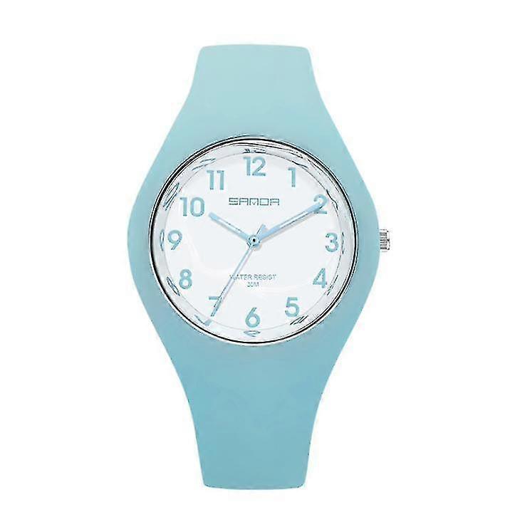 נשים אלקטרונית סיליקון הלהקה אנלוגי קוורץ שעון