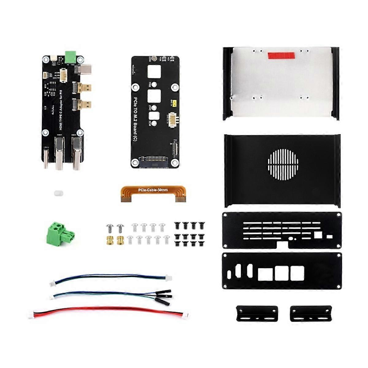 Kit mini-computer multifunzionale progettato per 5, custodia in lega di alluminio per adattatore PCIe C