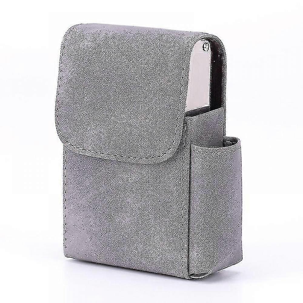 Suede Cigarette Case Gray