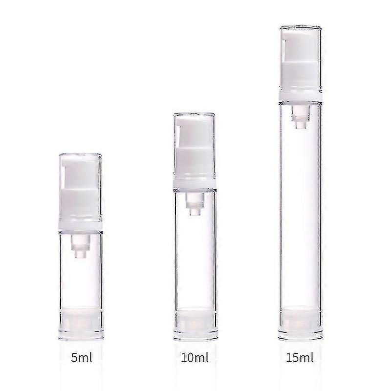 リキッドファンデーショントラベルボトル 5ml 10ml 15ml ミニ化粧品ファンデーションサンプル再パッケージツールエアレスポンプボトルポータブル