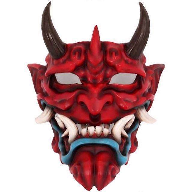 Hannya Oni Prajna Mask Chiwu Prajna Mask Halloween Mask Buddhist Horror Ghost Full Face Mask Demon Ghost Face Props Evil Masques
