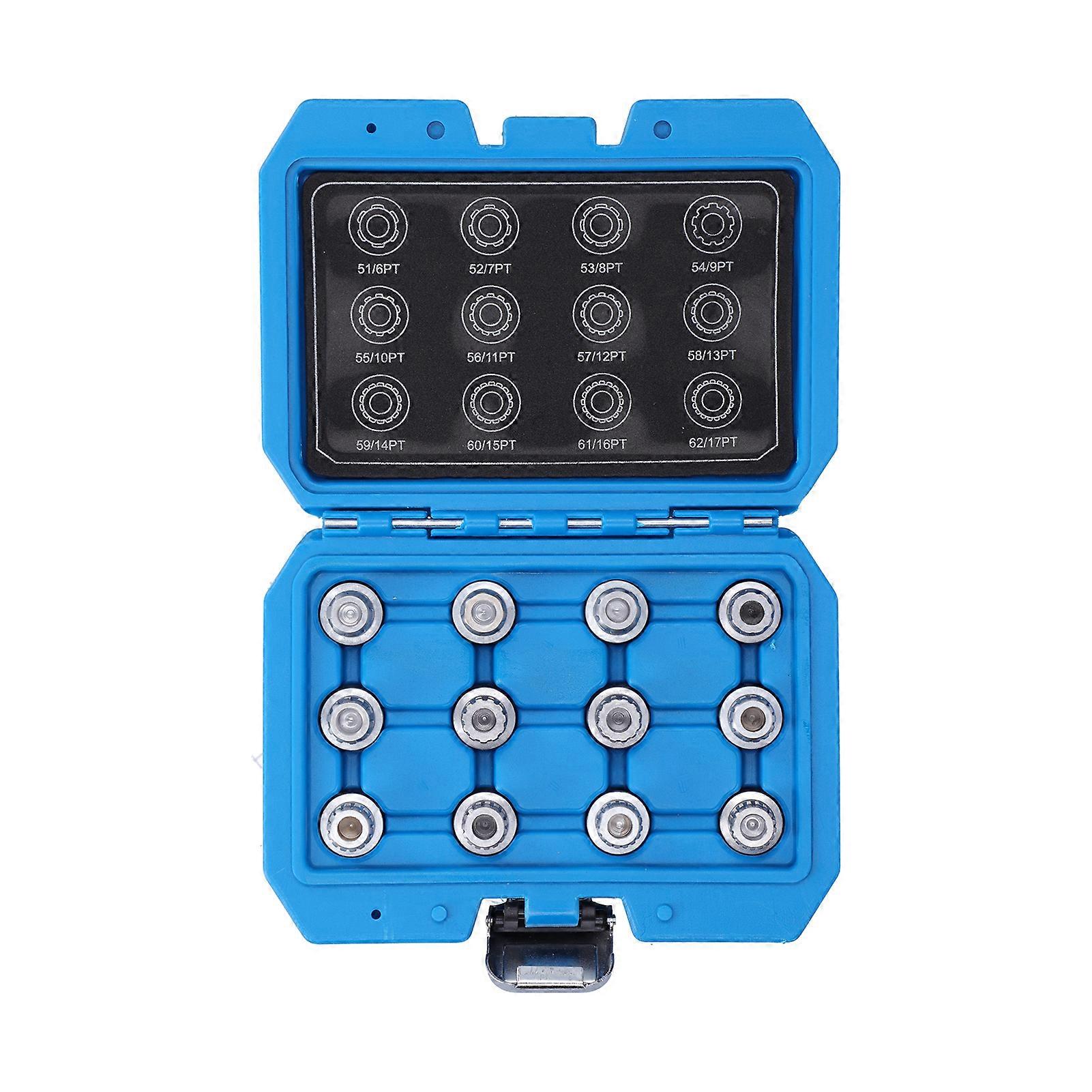 12pcs Auto Spline Bits Locking Wheel Nuts Remove Tool Kits Auto Maintenance Repair
