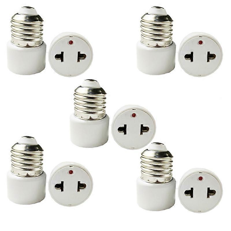 E27 USEU Plug Bulb Holder Light Fixture Bulb Base Adapter White Converter Screw Bulb Converter Lighting Plug Socket