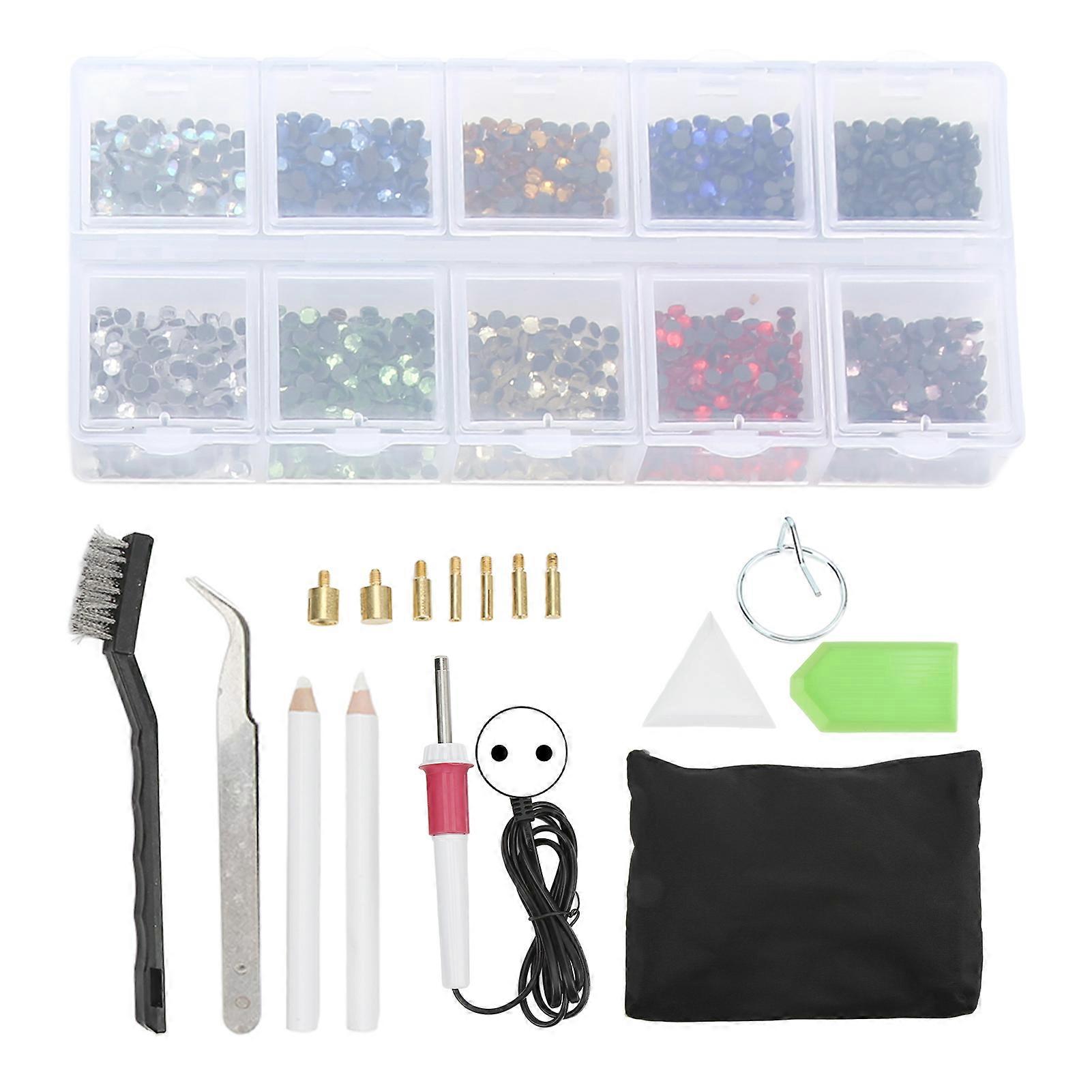 Hotfix Applicator Set Simple Operation Hotfix Rinestones Applicateur Outils pour l’artisanat Vêtements en cuir 110240V EU Plug