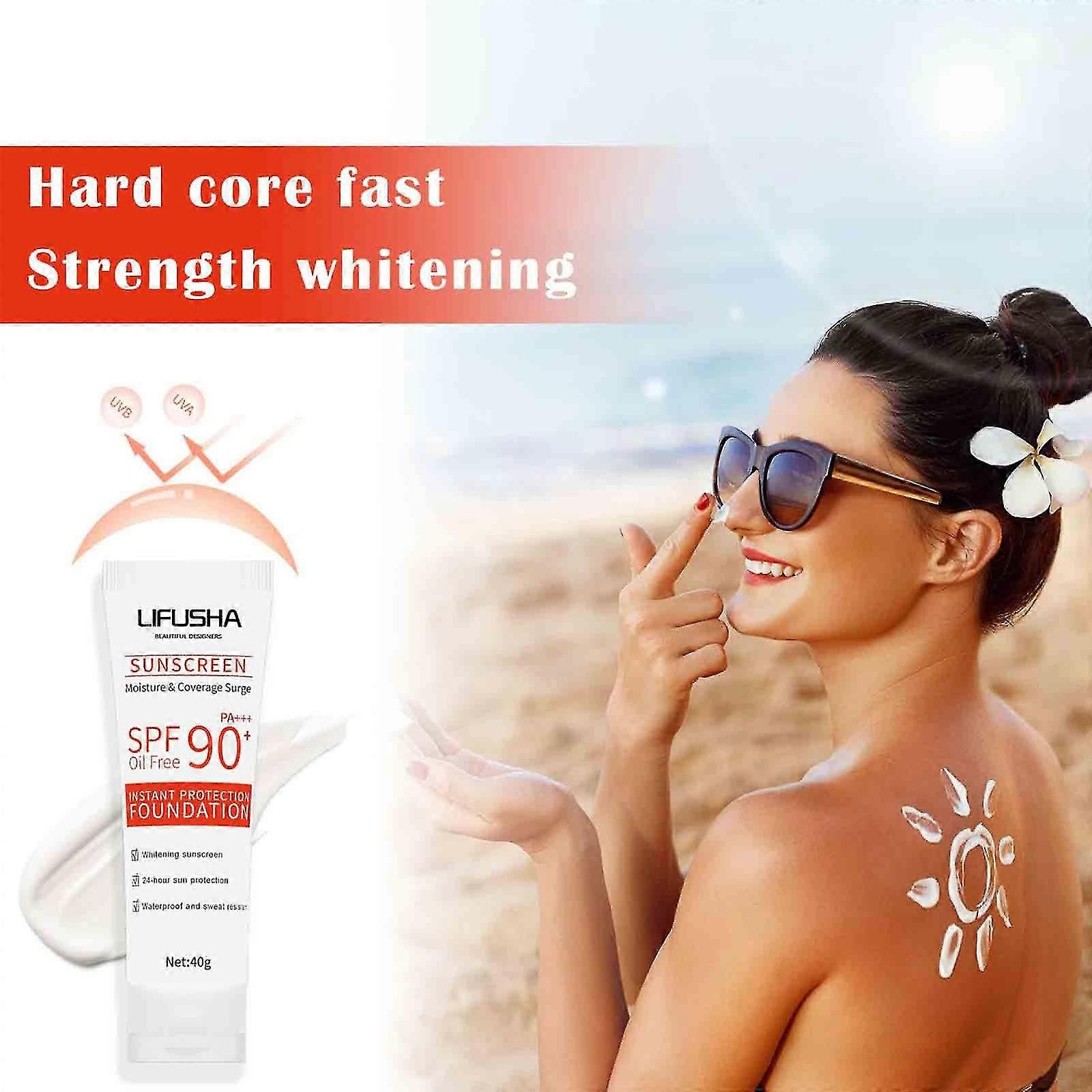 Moisturizing Sunscreen, Light, Breathable, Refreshing, Non-greasy, Easy To Apply Sunscreen 50g