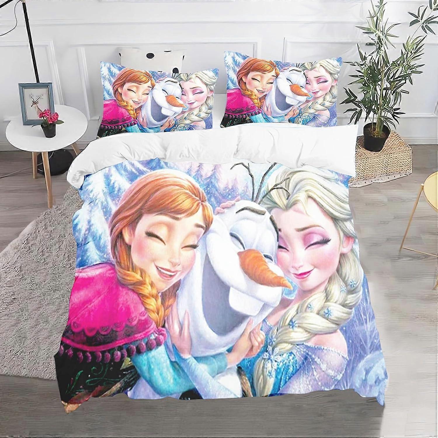 Frozen Bedding Set, Duvet Cover, Teens, 3D Printing Pattern