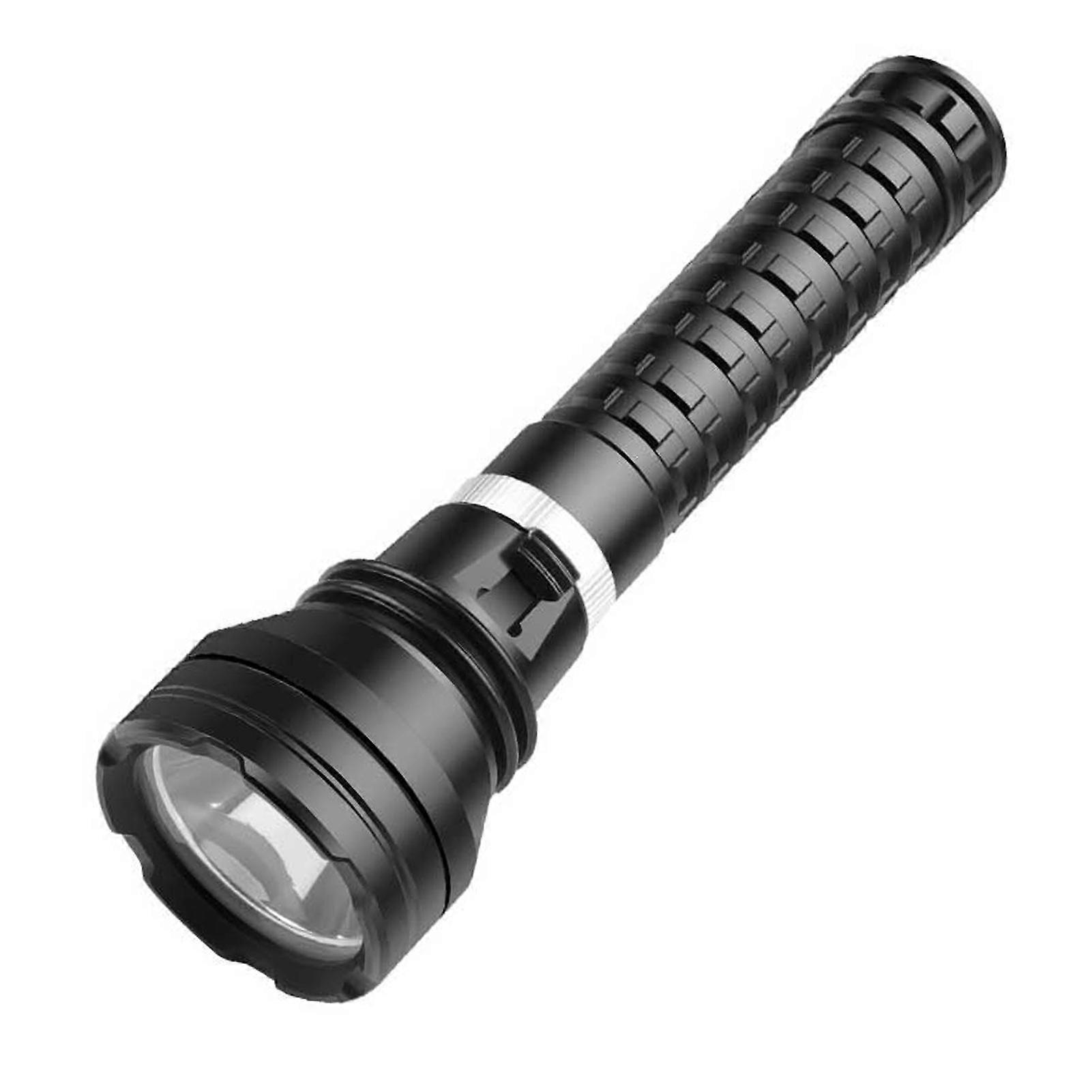 Lanterna de mergulho de alta potência subaquática portátil luz de mergulho com corda de mão para pesca noturna impermeável