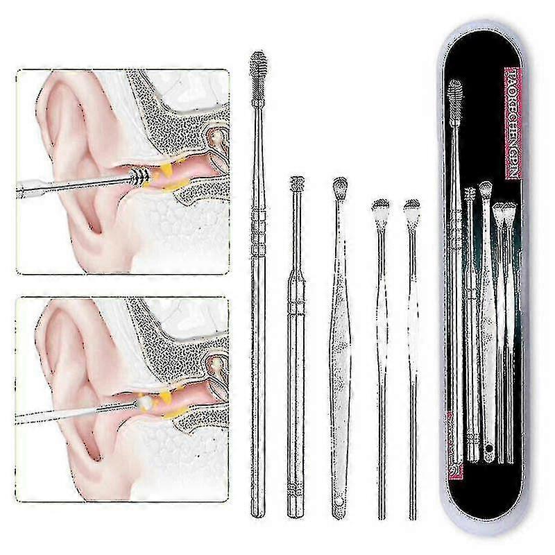 1 Set Less Steel Tool Set Ear Ear Pick Ear Clean Tool