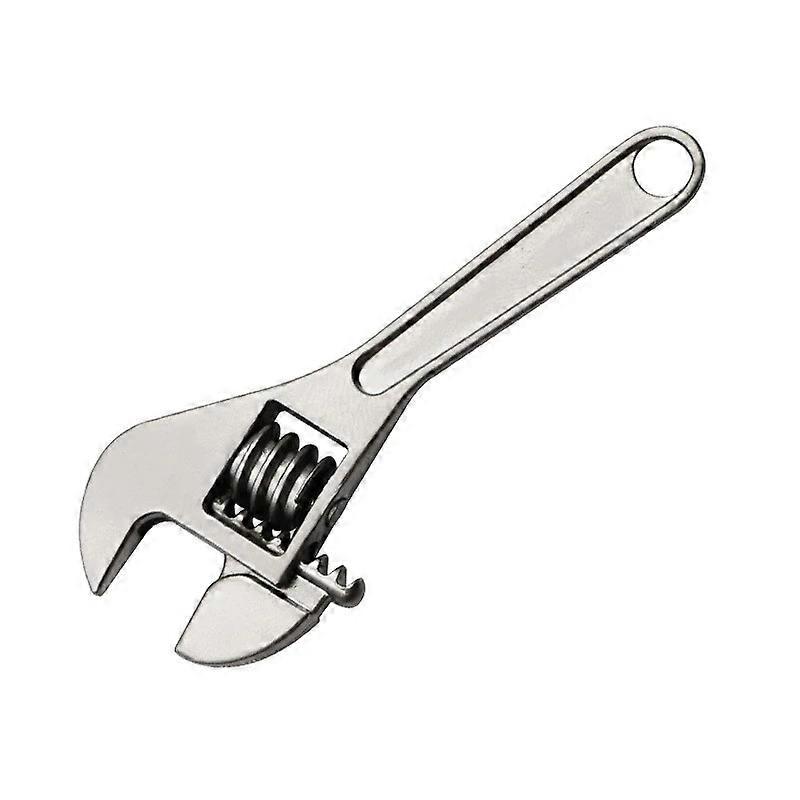 ZK-1PC Mini Adjustable Wrench Keychain Adjustable Metal Wrench Rotating Nut Small Portable Hand Tool Wrench Game Tool