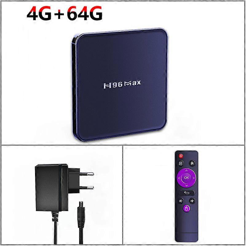 H96 MAX V12 RK3318 Smart TV Box Android 12 4K 2.4G/5G Dual Wifi BT4.0 Media player 2G 4G 100M 16G 32G 64G Set top box