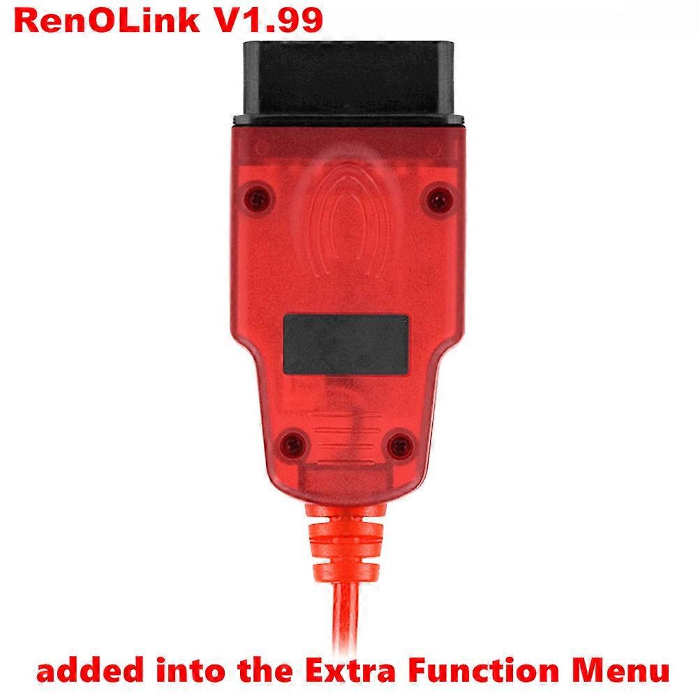 Renolink V1.99 V1.98 Added Extra Function V1.87 for Renault ECU Programmer Resetting Key Coding UCH Match Dashboard Coding
