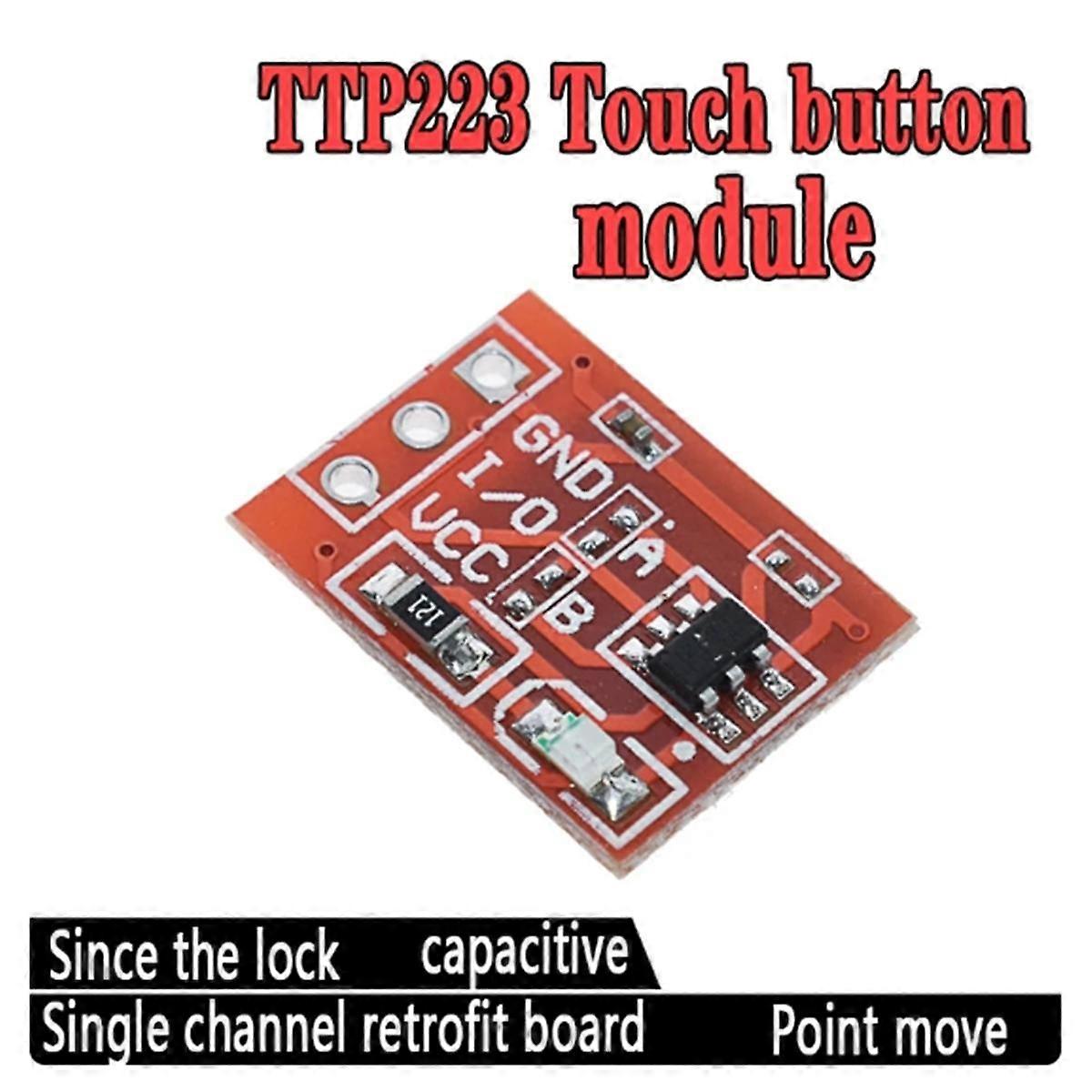 60Pcs TTP223 Touch Sensor Touch Button Module Self -Lock -to -Point ...