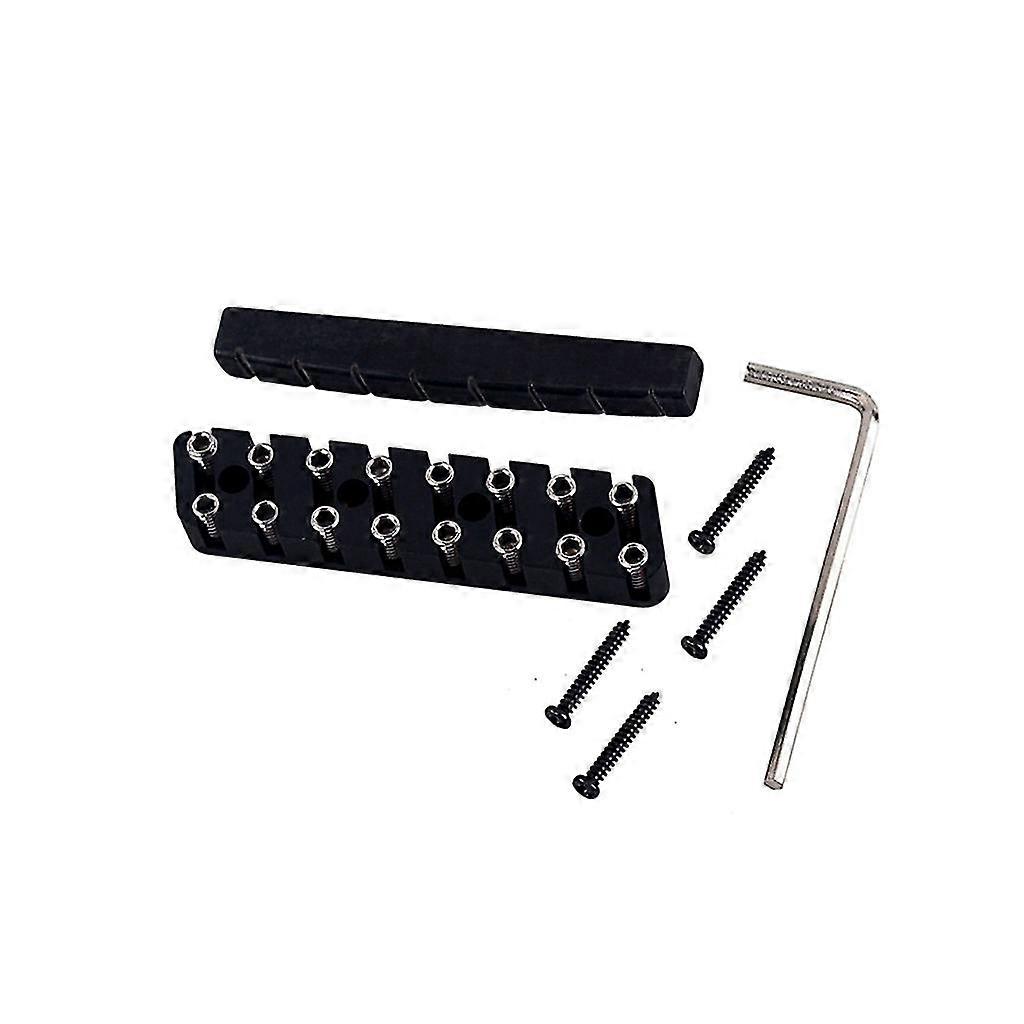 8 String Tremolo Lock System Headless Guitar Bridge Locking Nut Accessori Portable Music Accessor
