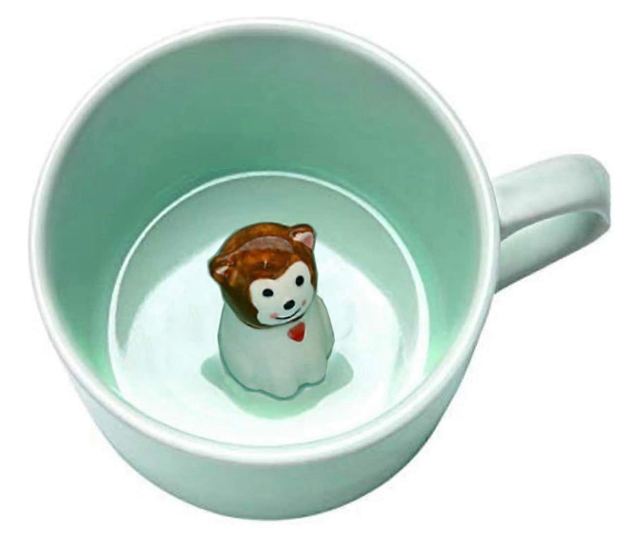 Coffee Cup Baby Monkey 3d Ceramic Mug Cartoon Animal Inside