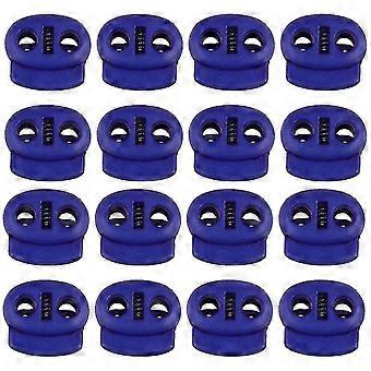 25pcs Plastic Tightening Buckle Spring Snout Buckle Adjustable Cord Fastener Universal Elastic Adjusting Buckle For Home Store (sapphire Blue 20mm Wid