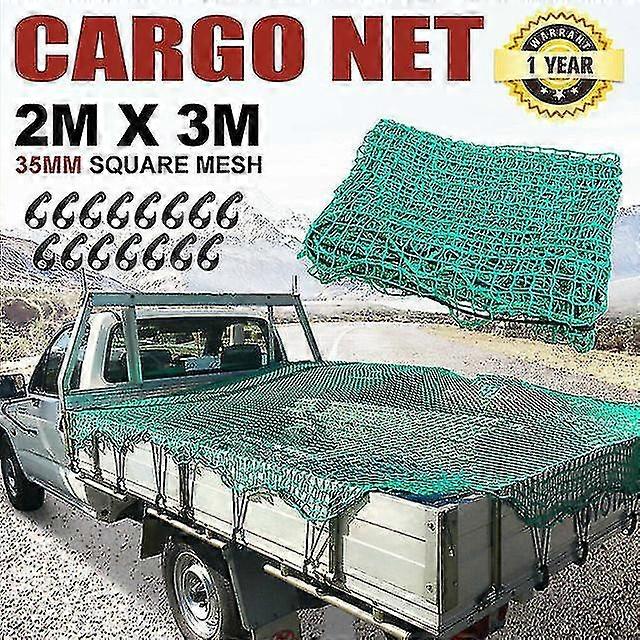 Trailer Net With Corner Markings Including 8 X Expander Hooks