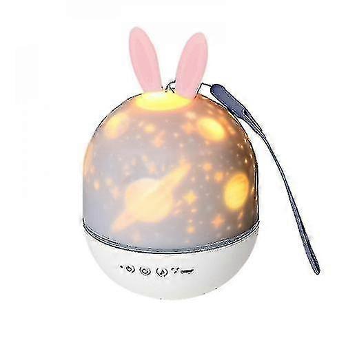 Elf Remote Control Rabbit Projection Lamp Led Rechargeable Rotating Atmosphere Lamp