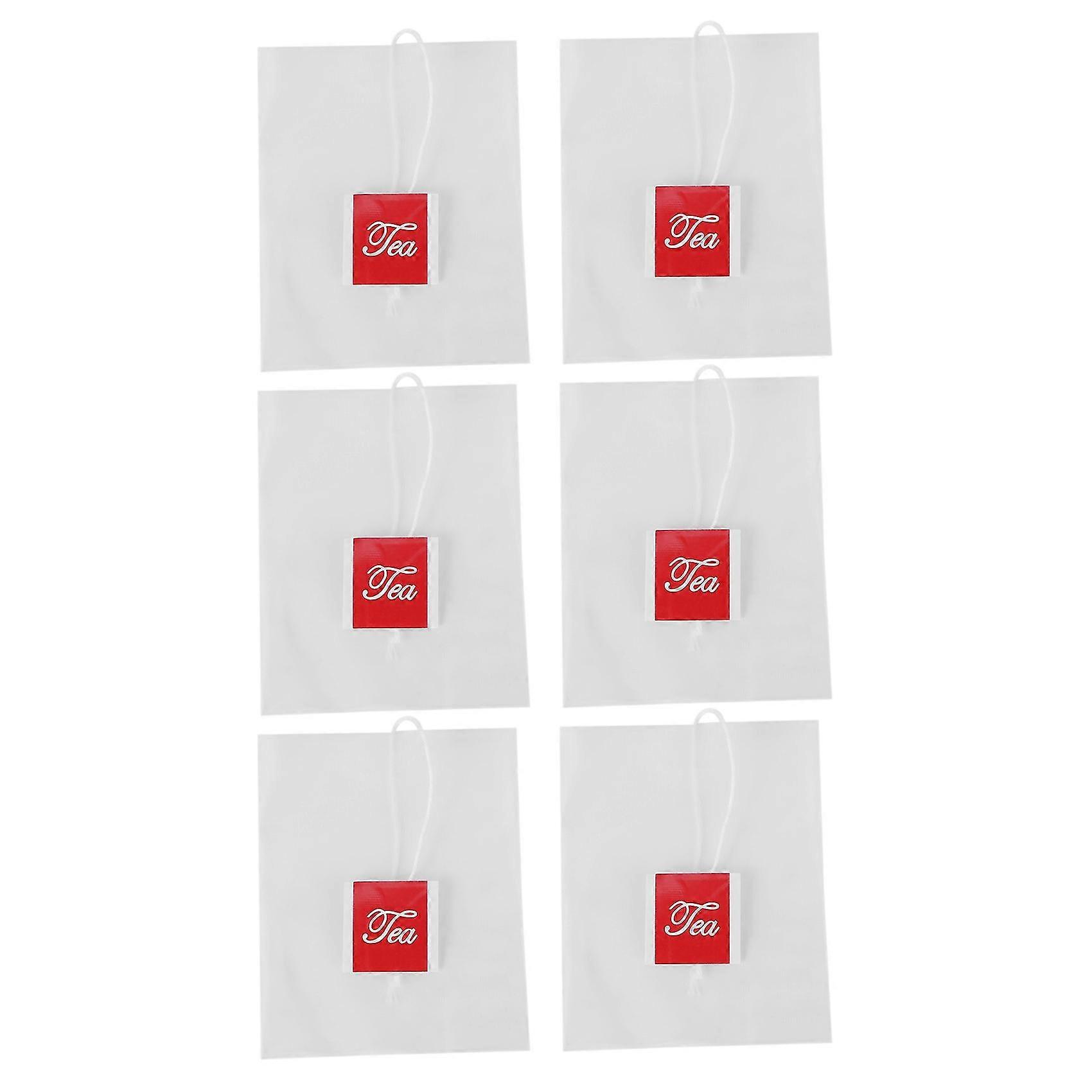 3000pcs 5.5 X 7cm Pyramid Tea Bag Filter Nylon Tea Bag Single String Label Transparent Empty Tea Ba