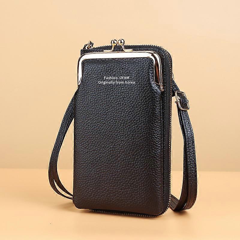 Mobile bag with shoulder strap / Handbag - Choose color Black
