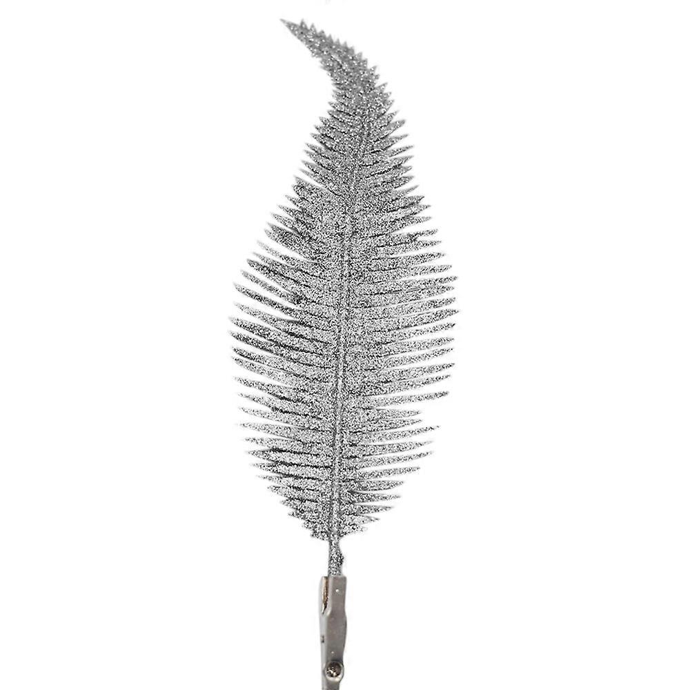 Christmas Feather Glitter Baubles Xmas Tree Ornament Clip On Festive Decoration