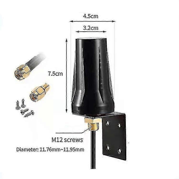 Outdoor 4g Lte Antenna Sma Male Mimo 5dbi Omnidirectional External Waterproof For 4g Lte Mobile Router Gateway