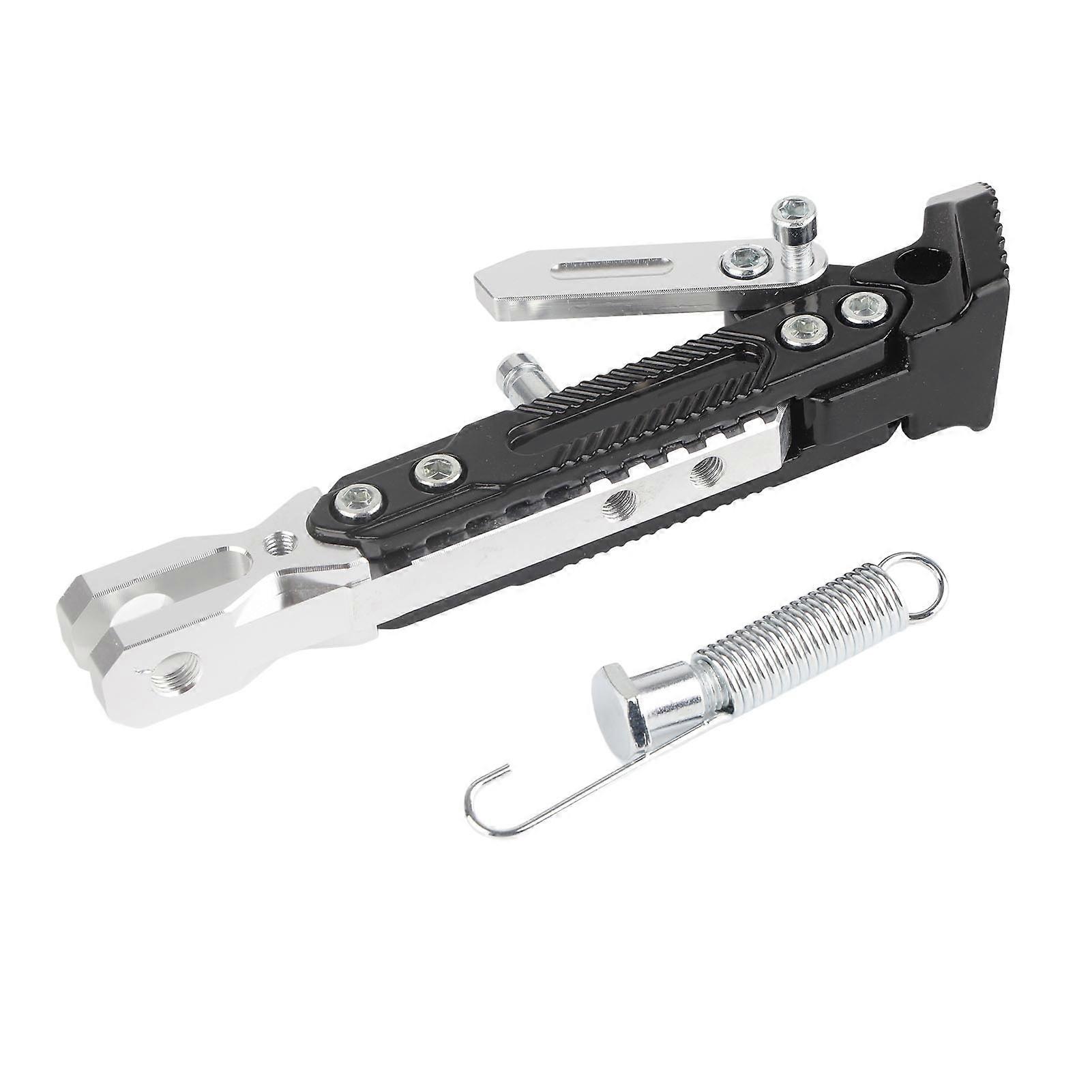 Universal Adjustable Foot Side Support Stand for NMAX 155 20152016 NMAX 125 Silver