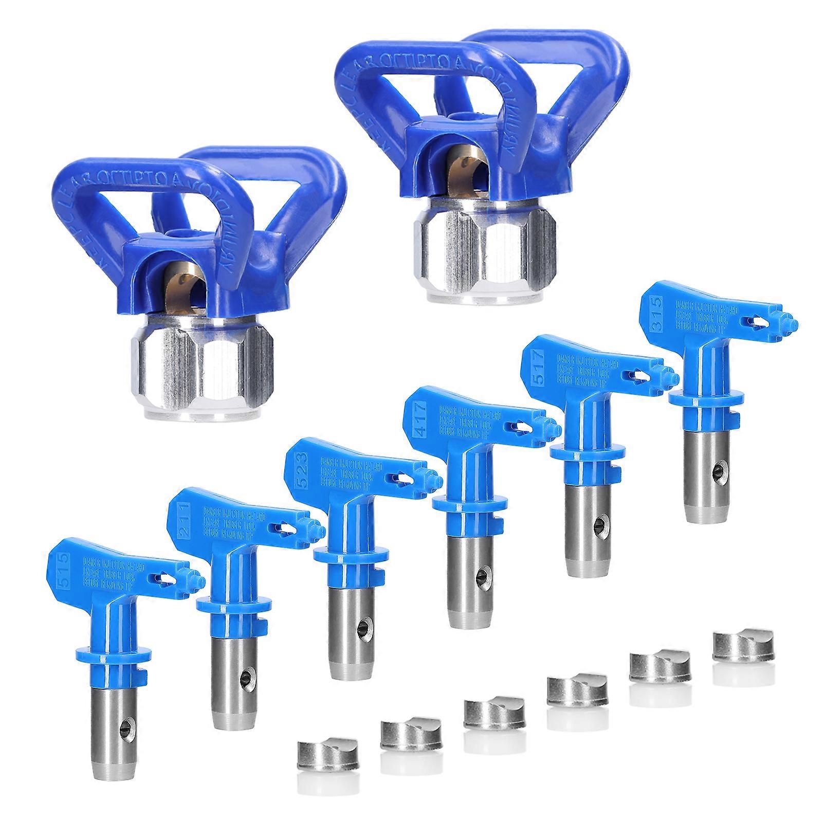 Airless Paint Nozzles Set Reversible Spray Tips Airless Paint Sprayer Nozzle Kit Airless Sprayer Spraying Machine Tool Part