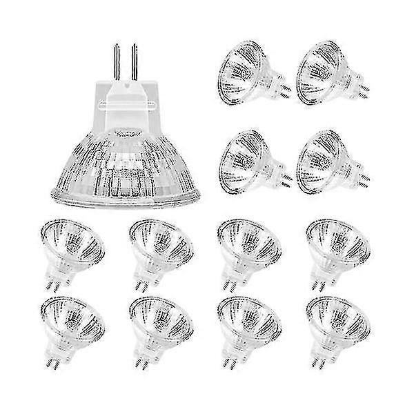 Ampoules halogènes Mr11 (lot de 12), ampoule halogène Gu4 12v 20w, couvercle d’ampoule à intensité variable Mr11 Gu4 pour plafonnier