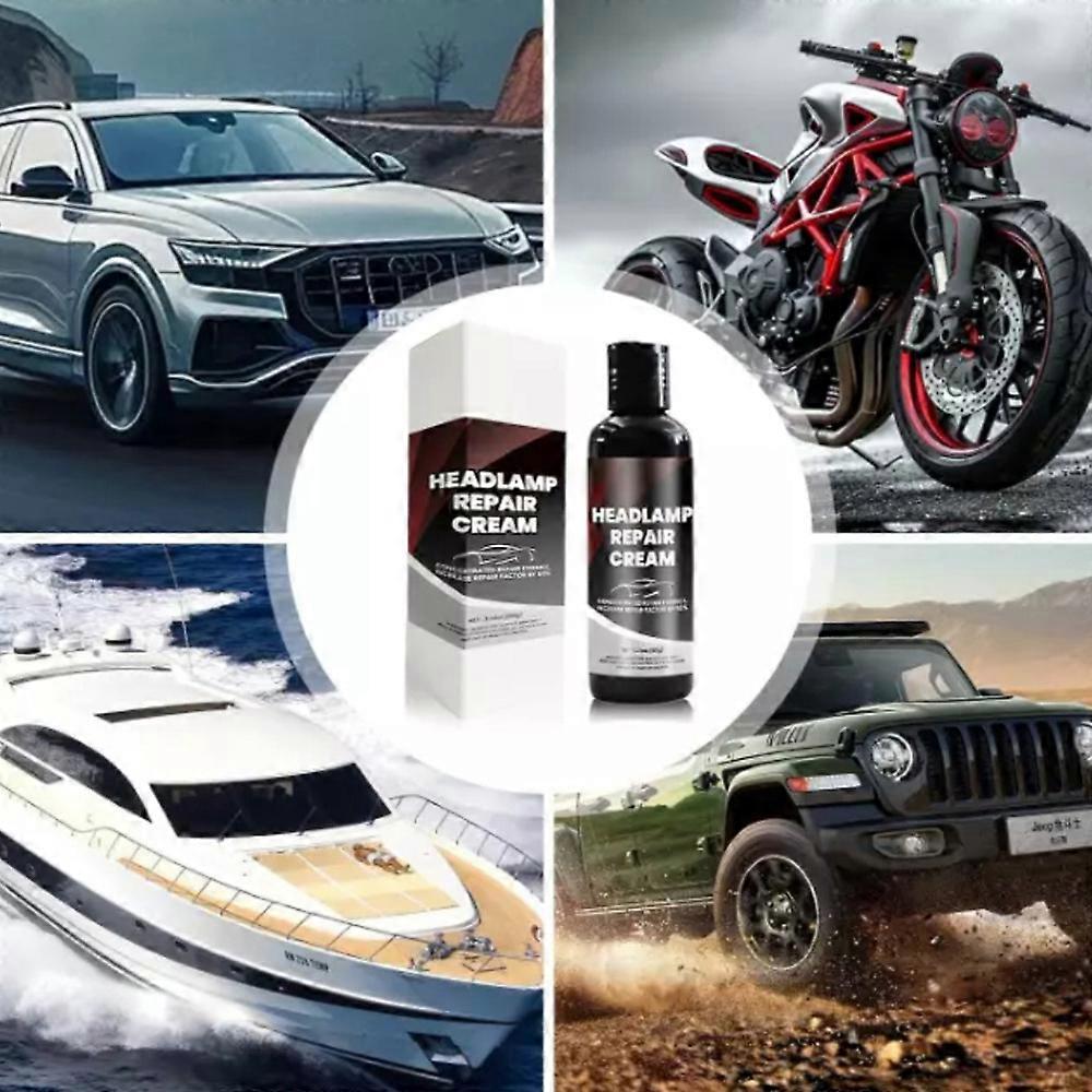 2025 Headlight Restoration Kit – Easy 2-Minute Cleaner, Removes Yellowing & Scratches, Includes Hydrophobic Coating, No Tools Needed