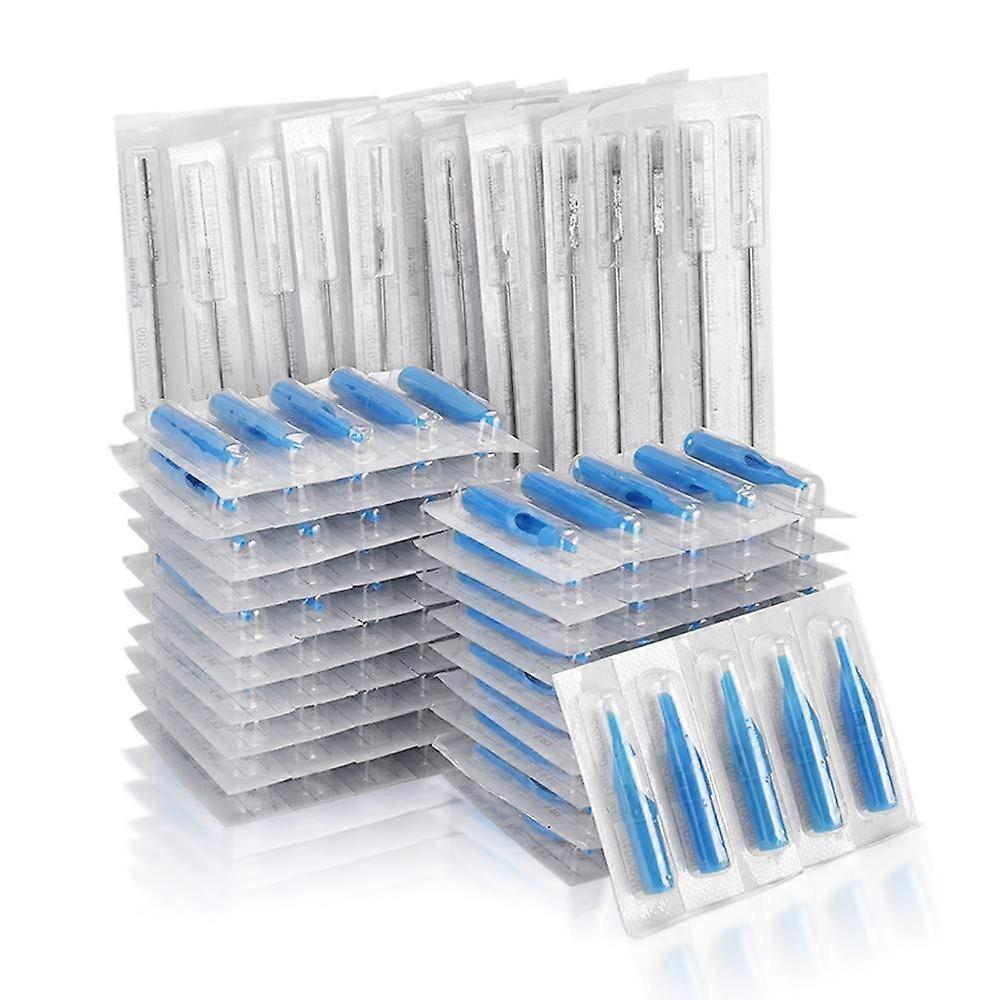 200 pieces pre-sterilized individually wrapped tattoo needles nozzle tip set