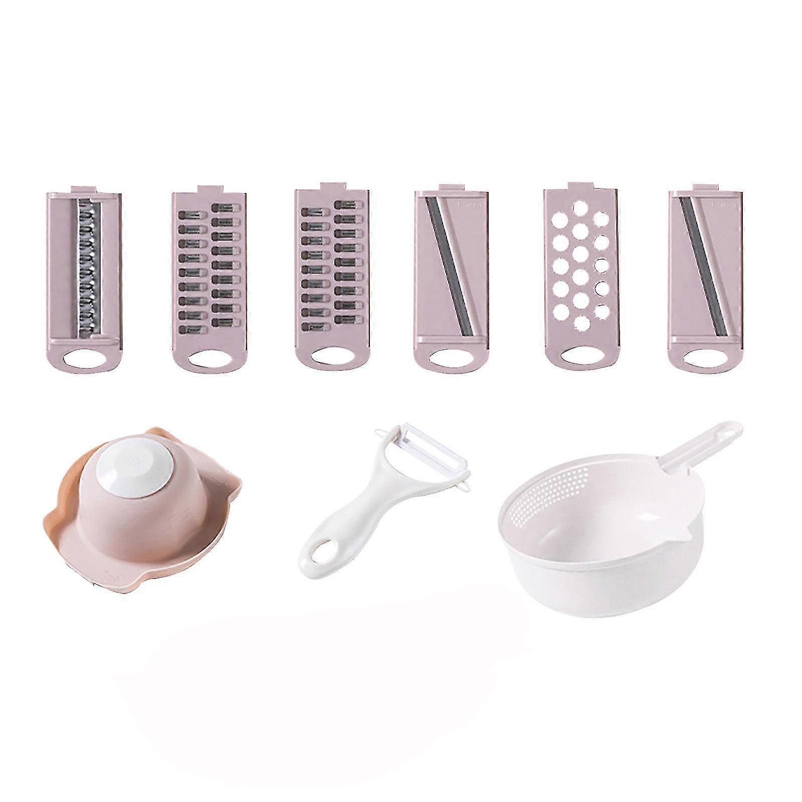 Vegetable Slicers Cutter - Cheese Grater Multi-function Vegetable 12 Piece Set Q