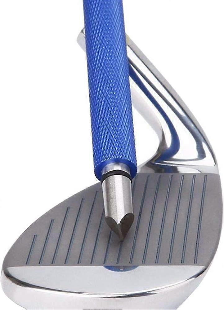 Golf Club Groove Sharpener, Re-Grooving Tool And Cleaner For Wedges & Irons - Generate Optimal Backspin - Suitable For U & V-Grooves