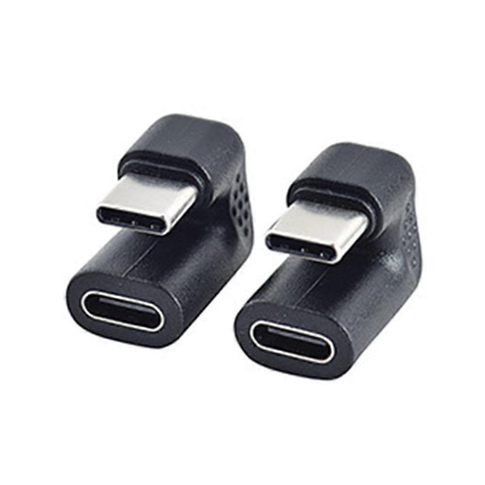 2 قطعة 180 درجة الزاوية اليمنى USB 3.1 نوع C ذكر إلى أنثى محول USB-C محول للهواتف الذكية