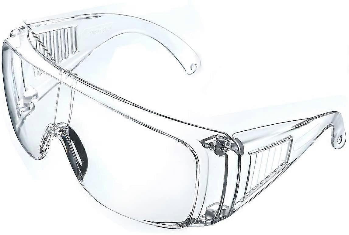 1pcs Clear Safety Glasses For Glasses Wearers, Anti-Dust, Splash, Foldable, Portable For Construction  , Construction, Decoration, Workshop, Diy, B