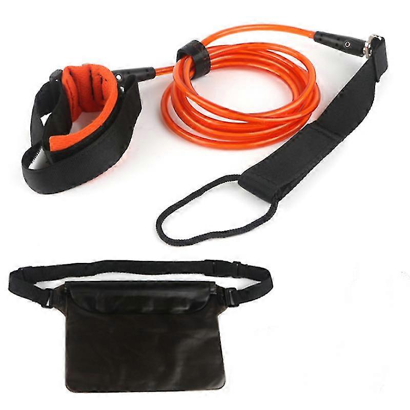 גלשן חתירה רצועה גלשן חגורת משוט חגורת גלישה אביזרי גלישה בטיחות חבל Tpu רגל חבל