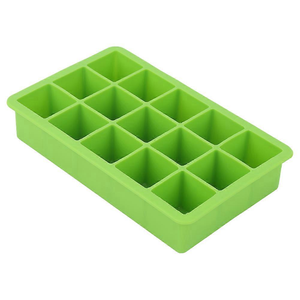 Silicone Ice Cube Trays with 15 Grids Flexible Mould for DIY Kitchen Ice Making Tool