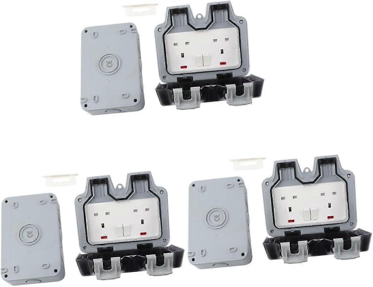 Waterproof Socket Outlet 3pcs Water Proof