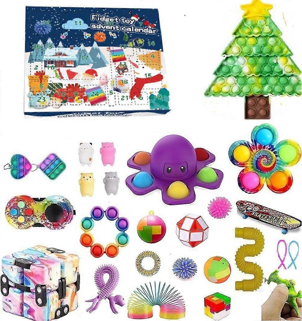 2023 Christmas Advent Calendar Kids Party Gift DIY Toy - Ημερολόγιο αντίστροφης μέτρησης 24 ημερών - Χριστουγεννιάτικο δώρο, Party Favor A4