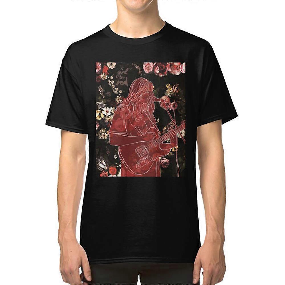 Fille en T-shirt rouge