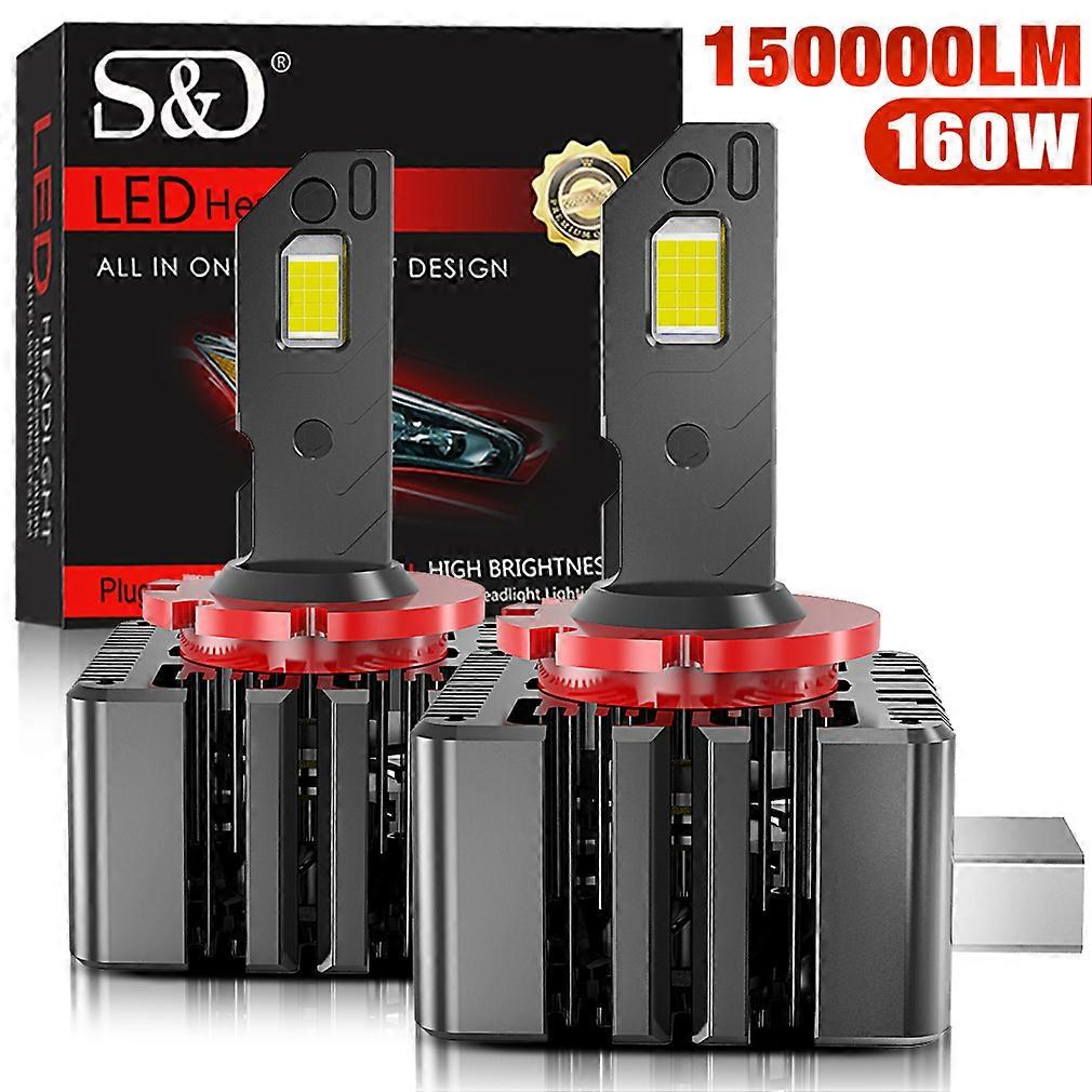 160000LM D3S LED Canbus Headlights D1S D2S 160W  Bulbs CSP D4S Car Light D1R D2R D3R D4R Auto Lamps Kit Hid Car Bulb 6000K