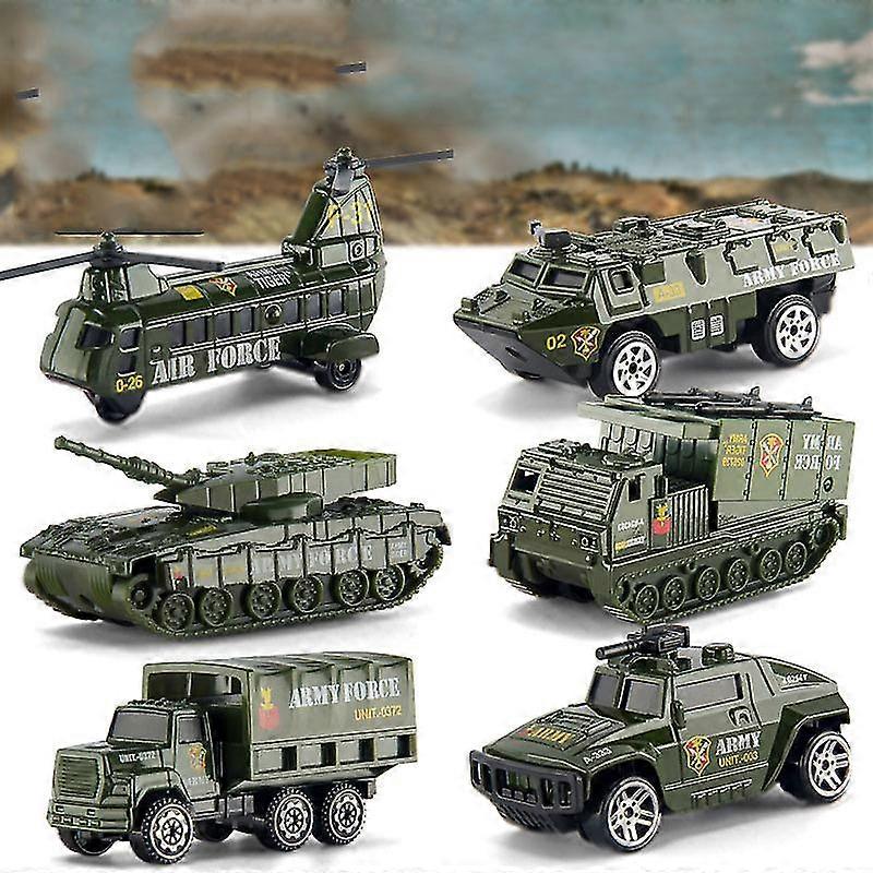 6 kpl autot Lelu painevalettu metallinen lelusetti Ajoneuvoseosautomallit Lelu lapsille Taaperot Pojat