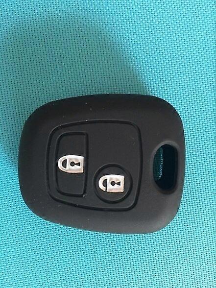 2 Buttons Silicone Case For Peugeot 107 206 307 207 408 For Citroen C2 C3 C4 Berlingo Xsara Picasso For Toyota Aygo Straight Key Key Blanks