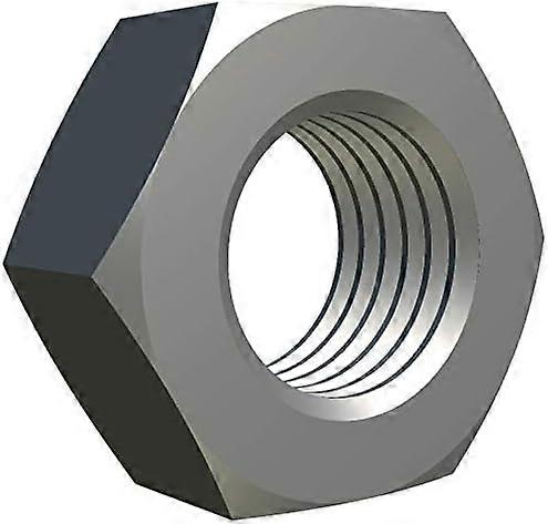 M16 Hex Nuts (Pack of 10) Hex Nuts Aleacion de Acero Aleado For Bolt - Metallic With Coarse Thread