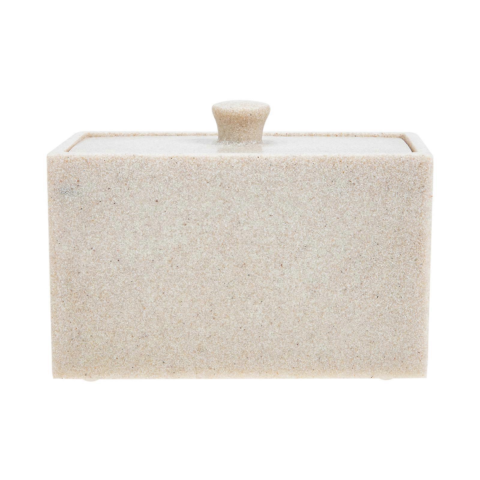 Round Container Lid Cotton Pad Boxs Floss Picks Case Cotton Swab Storage Case Toothpicks Container